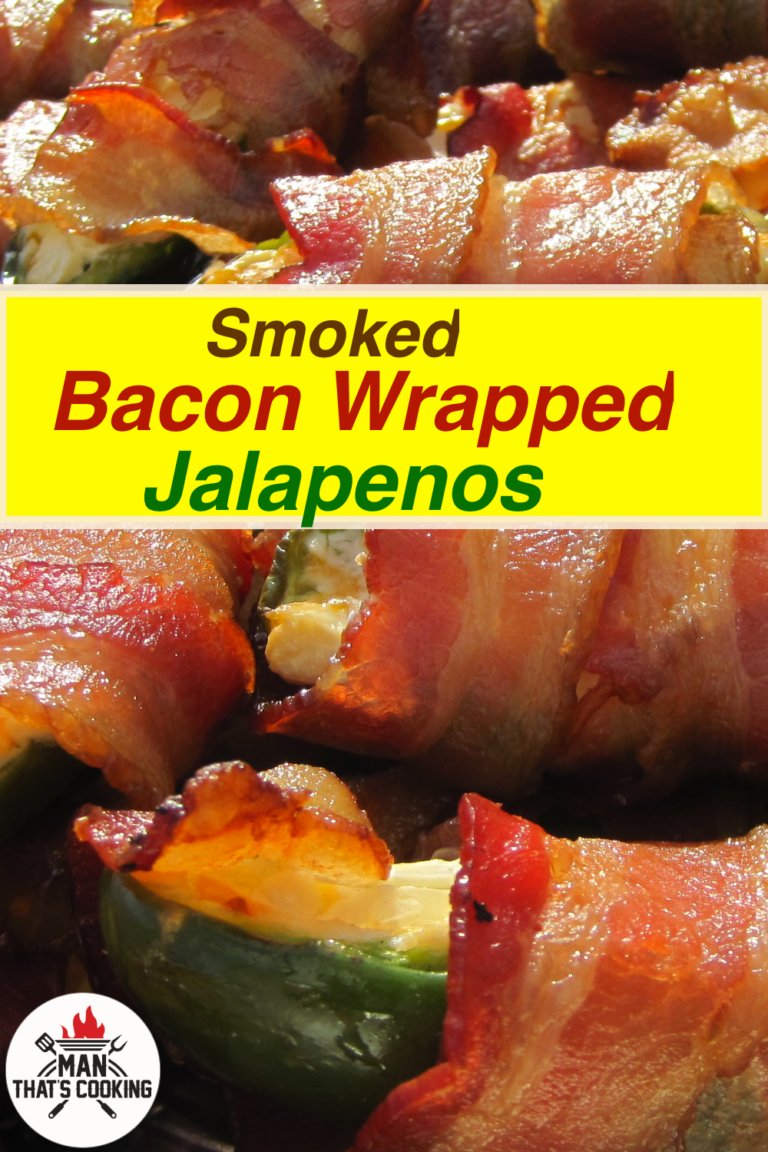 Pellet Smoked Bacon Wrapped Jalapenos Man That's Cooking